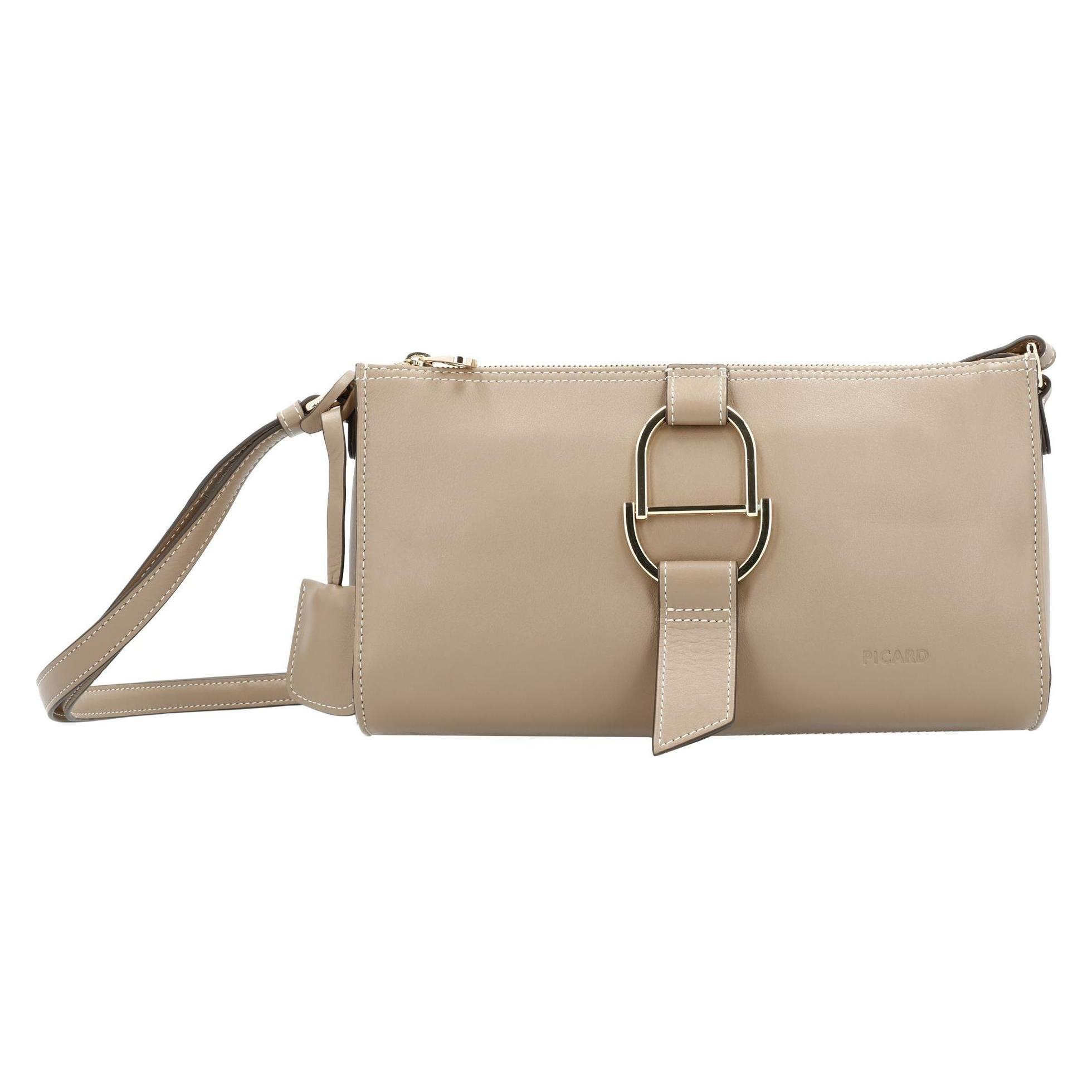 Picard, Damen, Handtasche, Amore Umhängetasche Leder 22 Cm, Beige, Braun