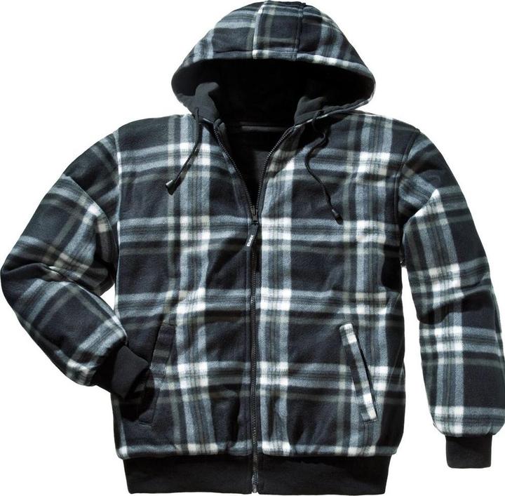 Actual product image Scheibler Thermal reversible jacket size M black-white check/black uni (M)