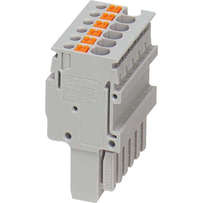 Phoenix Contact PP-H 1,5/S/4, Elektronikkabel + Stecker, Grau