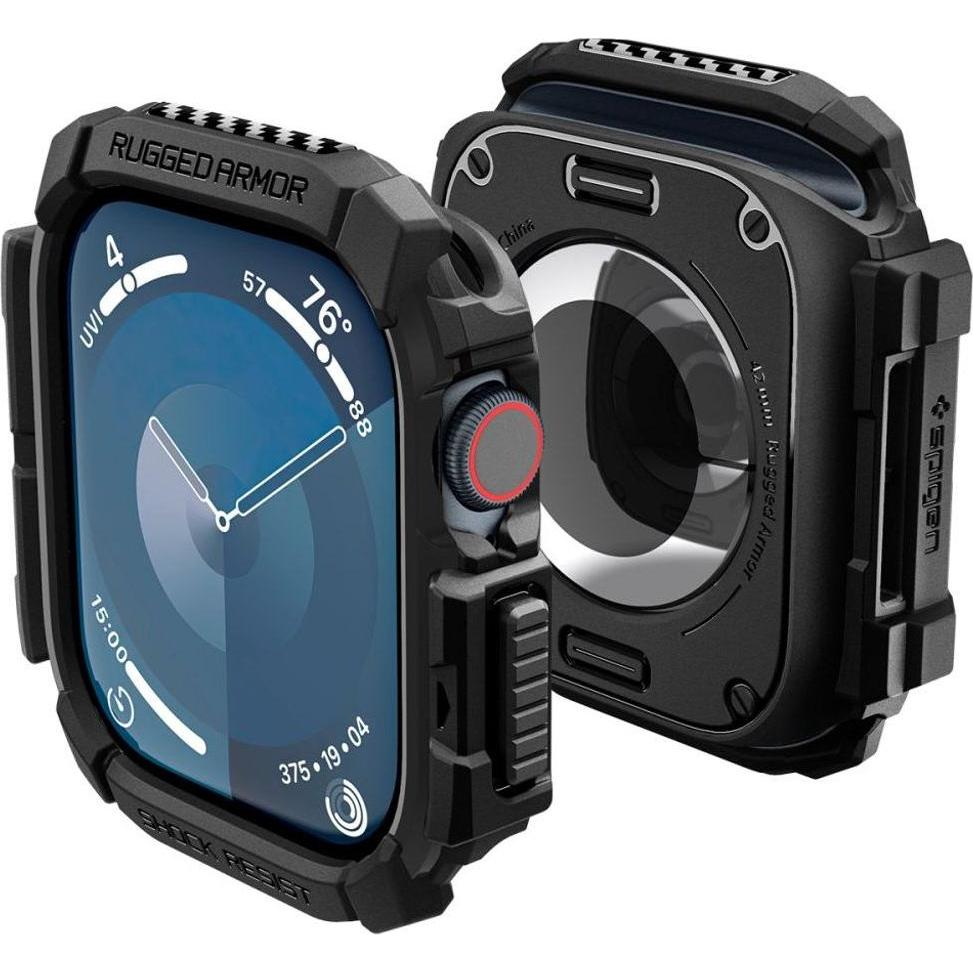 Spigen Nero Rugged Armor Apple Watch 10 42Mm Czarny/ Acs08585, Accessori Per Smartwatch,