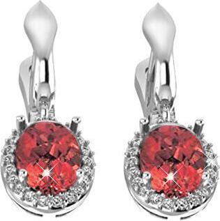 Produktbild Beneto Exclusive - Silver earrings with garnets GRAAGUC1938