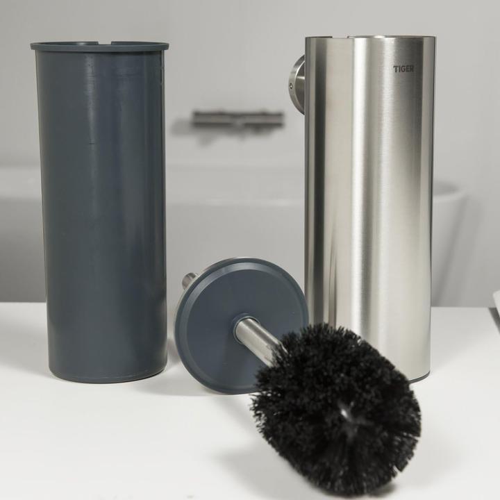 Productafbeelding Tiger Toiletborstelset Boston geborsteld roestvrij staal