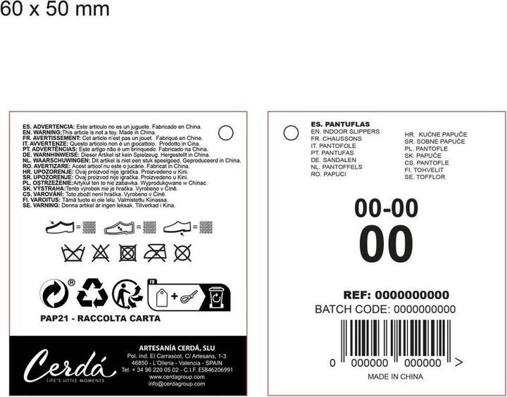 Image du produit Cerda Hausschuhe Blau (45)