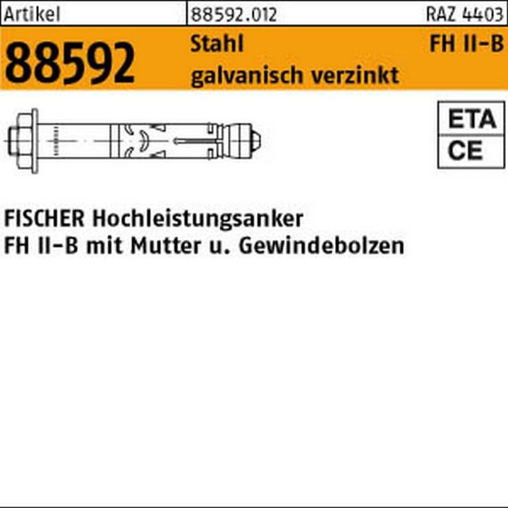 Productafbeelding Fischer Hochleistungsanker FH II 15/50 B (25 Pcs.)