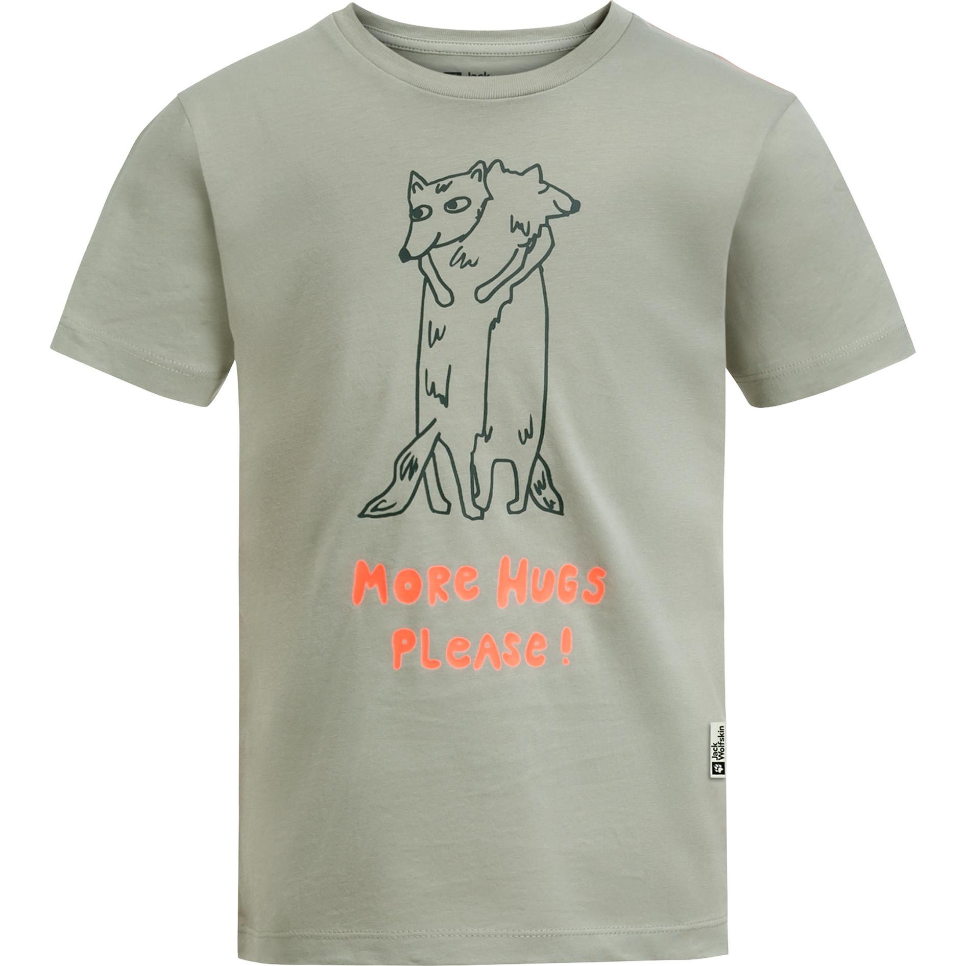 Jack Wolfskin, Unisex, Shirt, More Hugs T K, Grau, (128)