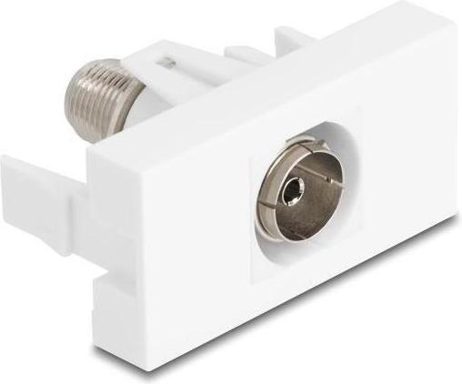 Immagine prodotto Delock Modulo Easy 45 da presa IEC a presa F bianco (Cavi antenna)
