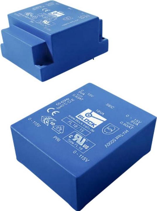 Actual product image Block Transformer FL PCB 42VA 2x15V