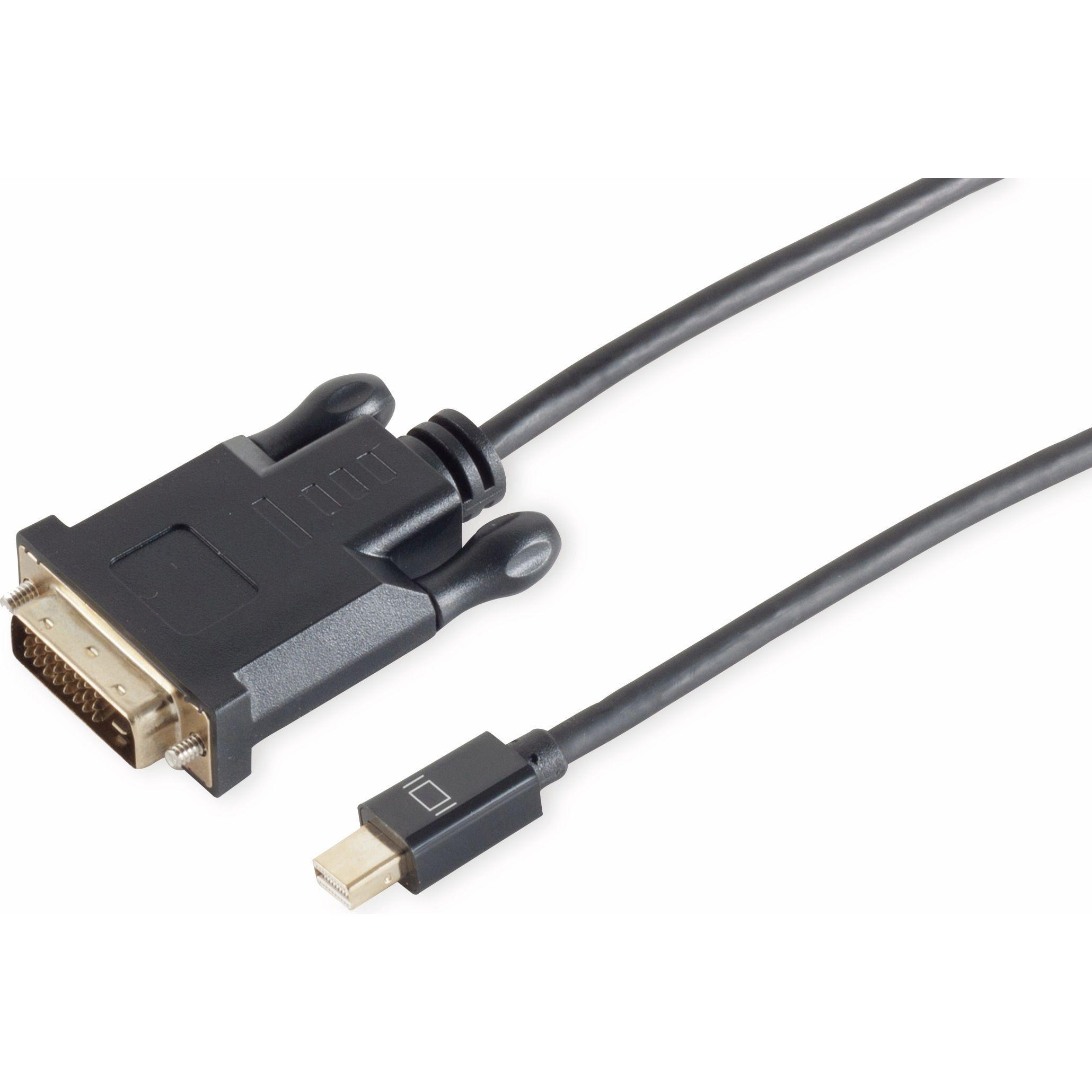Thumbnail - Shiverpeaks S/CONN maximum connectivity Displayportkabel-Mini Displayport Stecker 1.2 auf DVI-D 24+1 Stecker, sc (1 m, D...