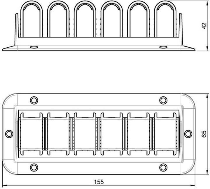 Produktbild BMB Beschläge BMB CATCHIT Up, 155x65x42 mm, Schwarz