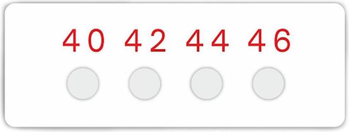 Image du produit RS PRO Autocollant de température 40-46°C