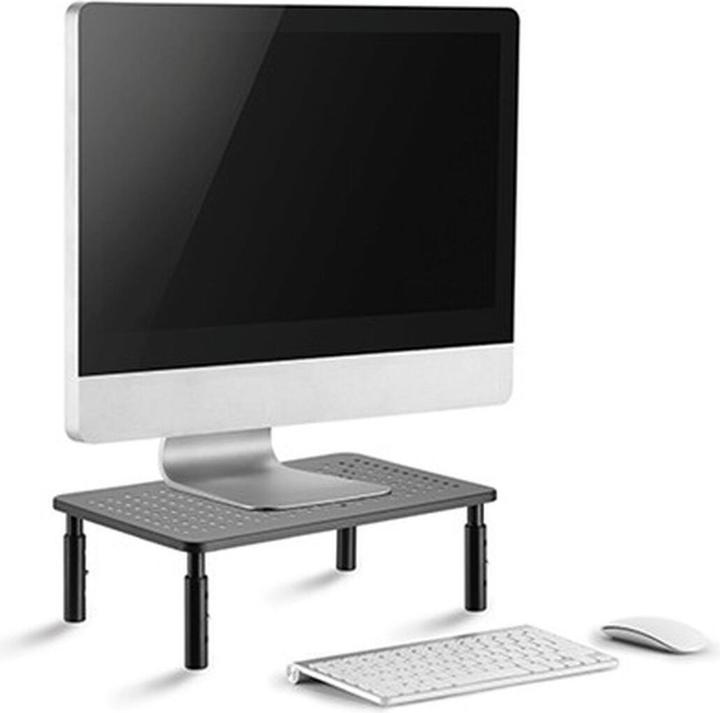 Actual product image Gembird MS-TABLE-01 monitor mount / stand Black Desk