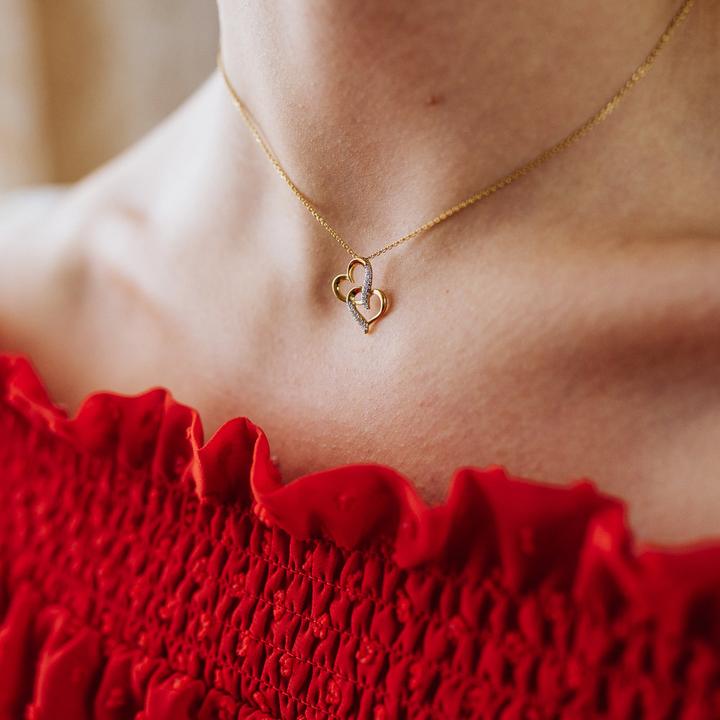 Actual product image Julie Julsen Hearts necklace (Silver 925, 38 cm)