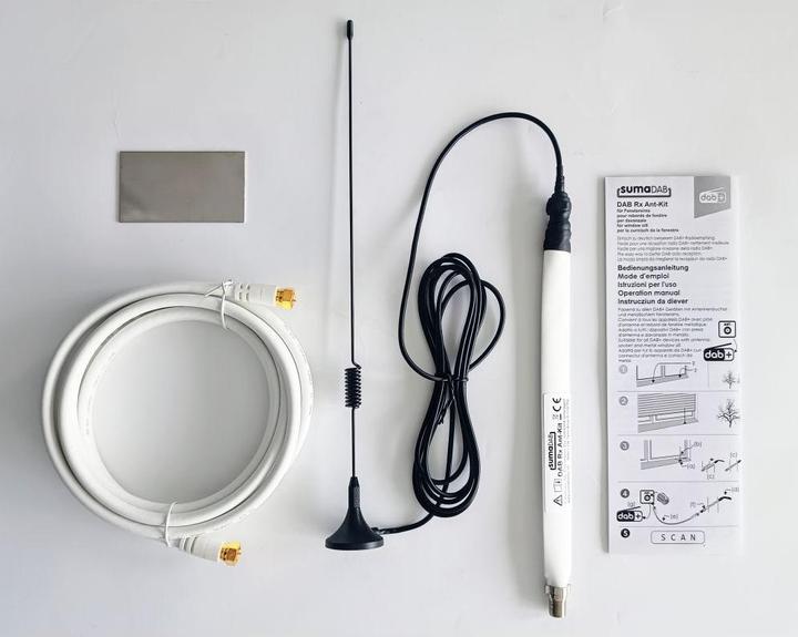 Sumadab DAB+ Empfangsantennen-Kit (Stabantenne, DAB/ DAB+)