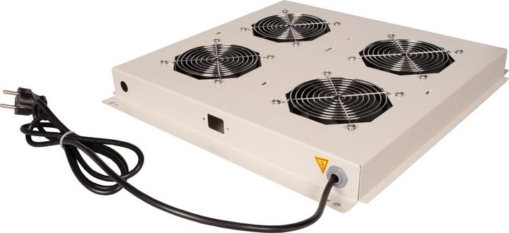 Roline 19-inch roof vent unit 4 fans ON/OFF grey