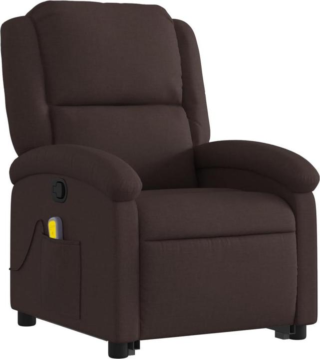 Actual product image vidaXL Massage chair with stand-up aid fabric
