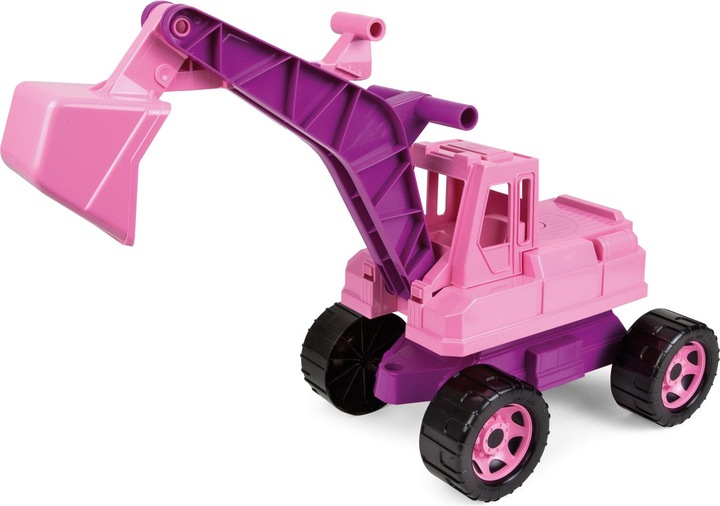 Produktbild Lena 02137 - Starke Riesen, Bagger, Sitz-Bagger, Sandspielzeug, Outdoor, 70 cm, rosa