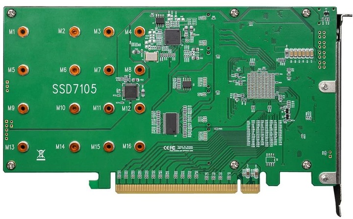 Actual product image HighPoint HighP SSD7105 PCIe 3.0 x16 4-P M.2 NVMe