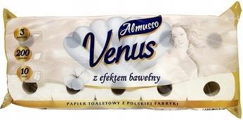 Almusso Venus, Papier toaletowy 3-warstwowy, 10 rolek (10 pcs)