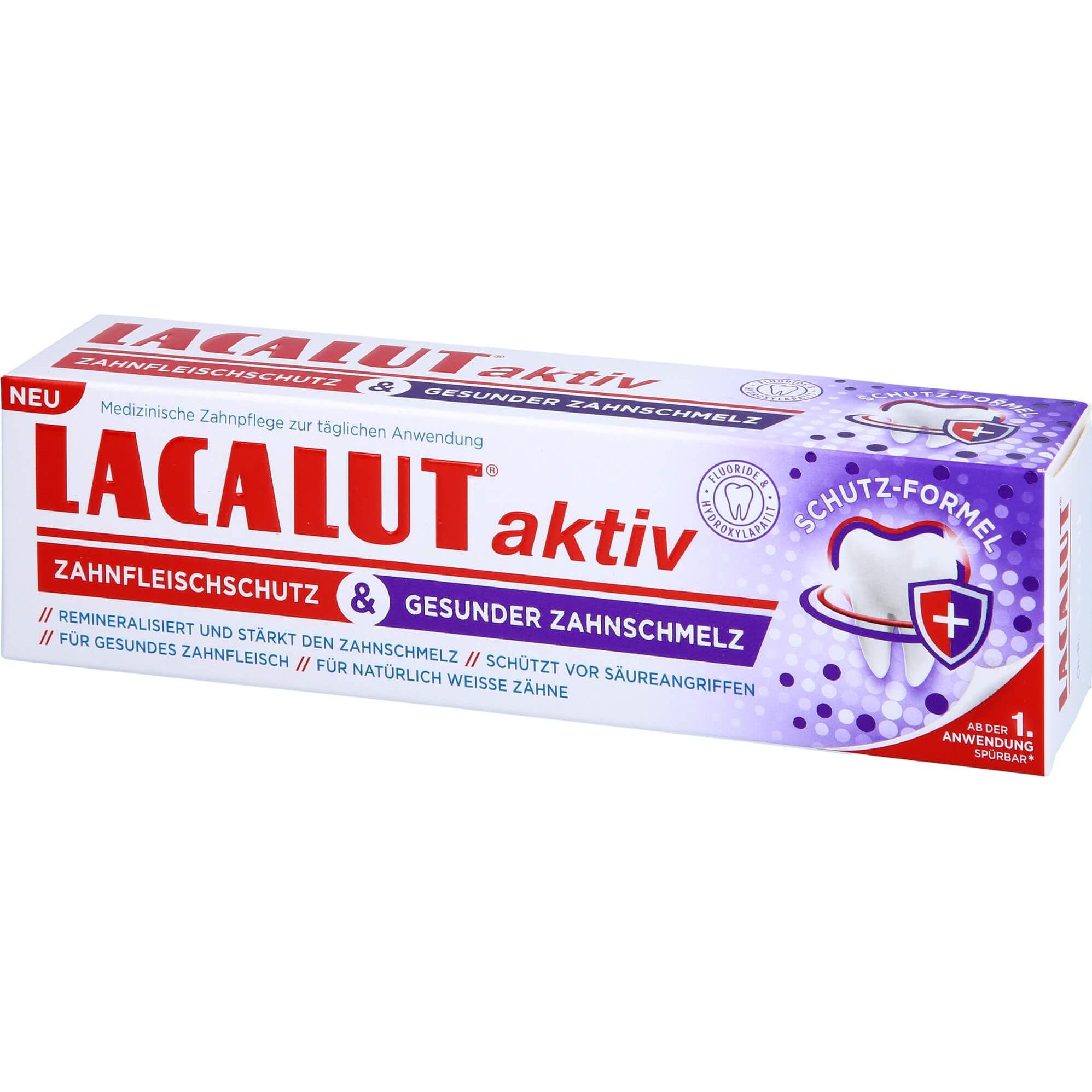 Thumbnail - Dr. Theiss, Zahnpasta, Lacalut Aktiv Zahnfl&schme, 75 ml ZCR (75 ml)