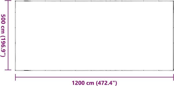 Actual product image vidaXL transparente Plane (12 x 5 m)