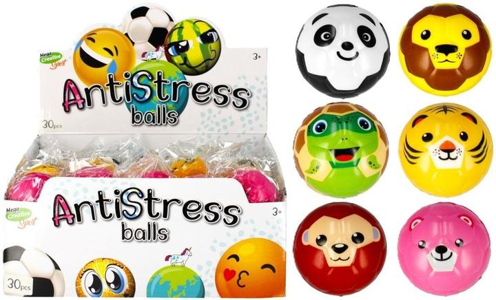 Creative Anti-Stress-Ball 6 cm Tiere Mix