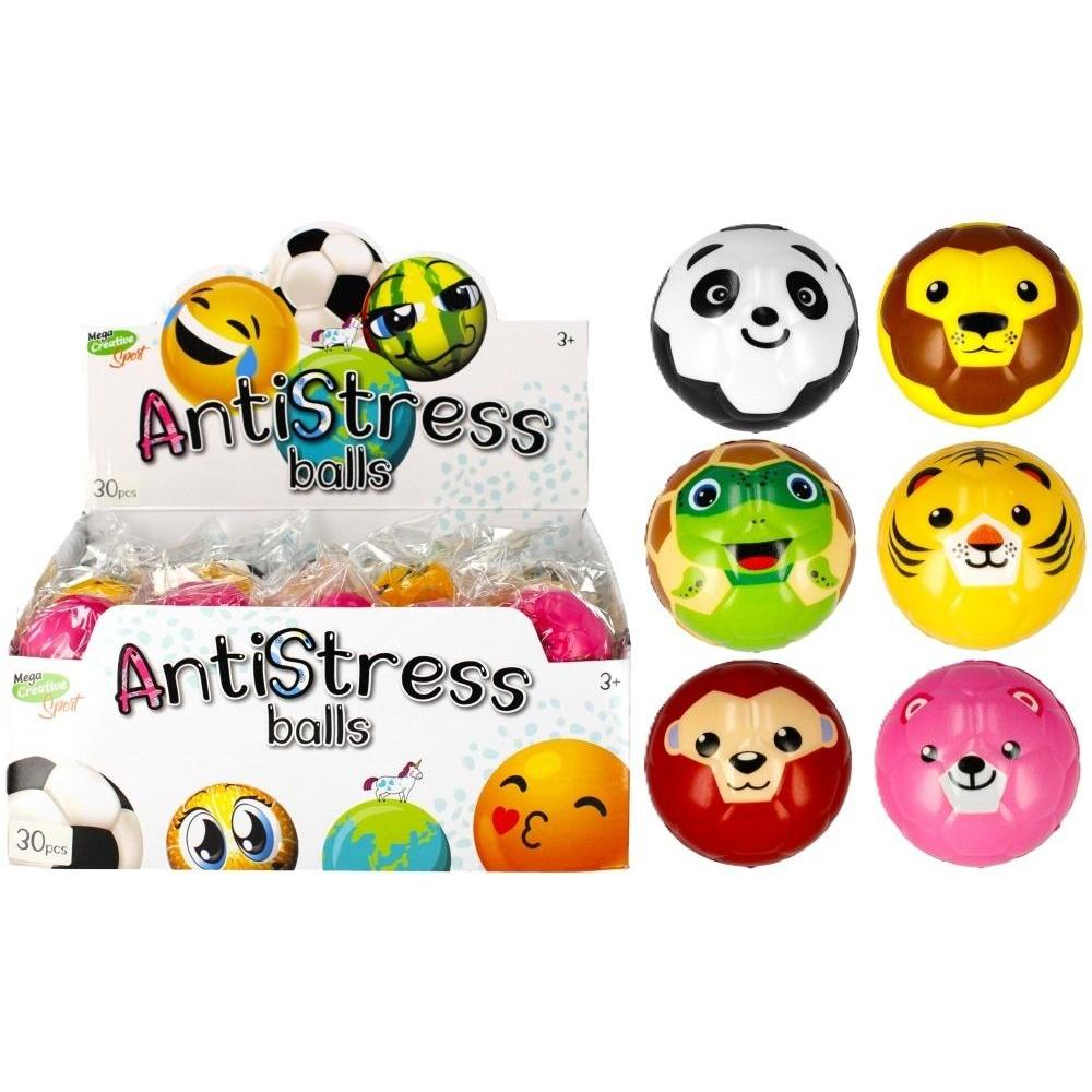Creative Anti-Stress-Ball 6 cm Tiere Mix