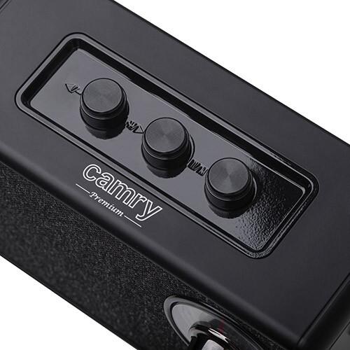 Image du produit Camry Haut-parleur avec radio | CR 1902 B | 5 W | Bluetooth | Noir | Connexion sans fil (5 h, Fonctionnement sur batterie)