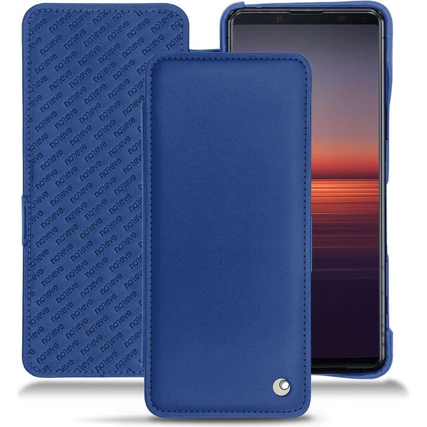 Thumbnail - Noreve Lederschutzhülle horizontal (Sony Xperia 5 II), Smartphone Hülle, Blau
