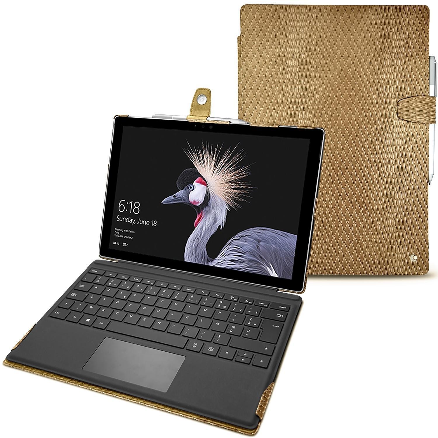Noreve Lederschutzhülle (12.30", Microsoft), Notebooktasche, Beige