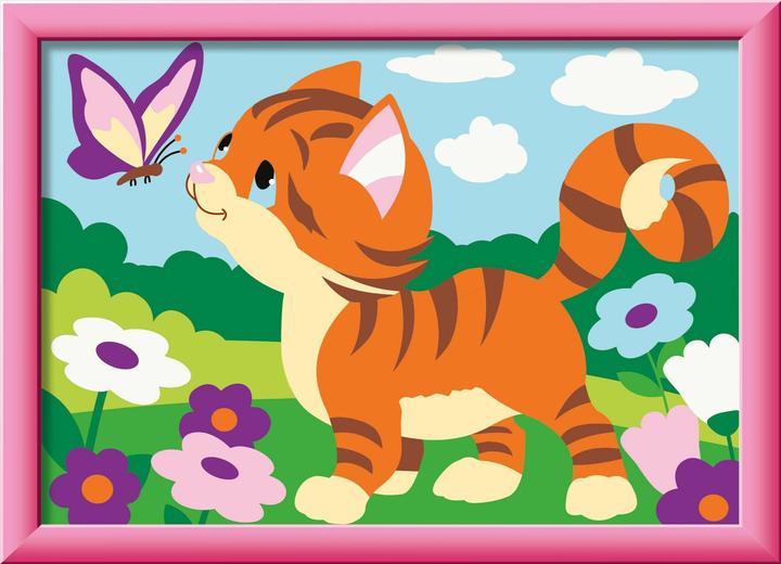Produktbild Ravensburger CreArt, Malen nach Zahlen Kinder - Kätzchen im Garten