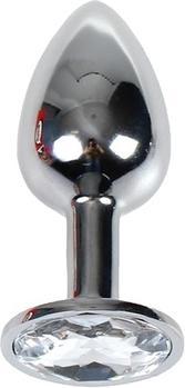 Actual product image Secret play Secretplay Plug Anal Transparent Aluminium 8cm