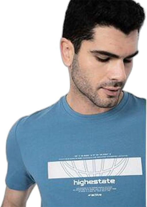 Actual product image 4F Herren Kurzarm-T-Shirt Indigo (S)