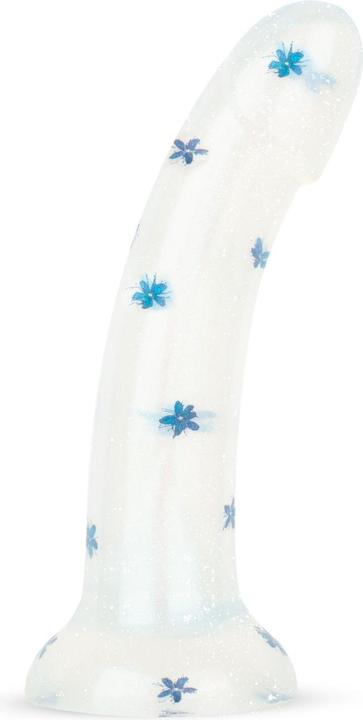 Actual product image Easytoys Dildo Collection - Blossom Bliss - Medium Dildo with Blue Flowers