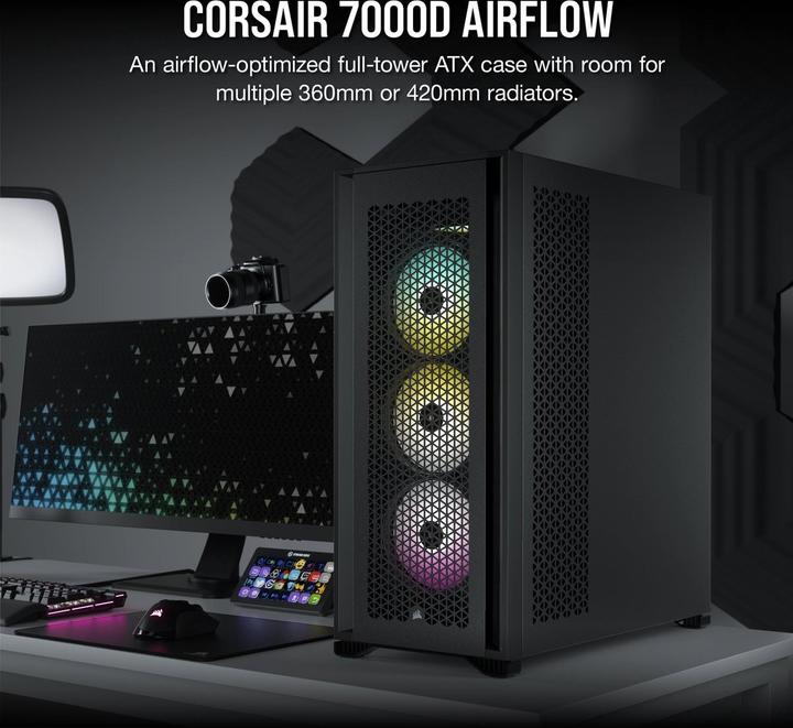 Produktbild Corsair 7000D Airflow TG (ATX, mATX, Mini-ITX, E-ATX)