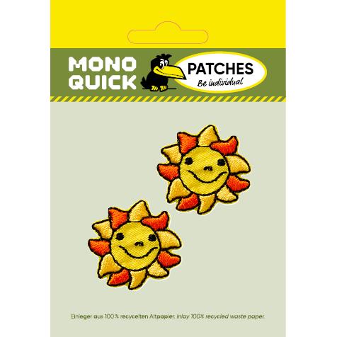 Mono Quick Sonne mit Gesicht 2 Stück, Applikationen