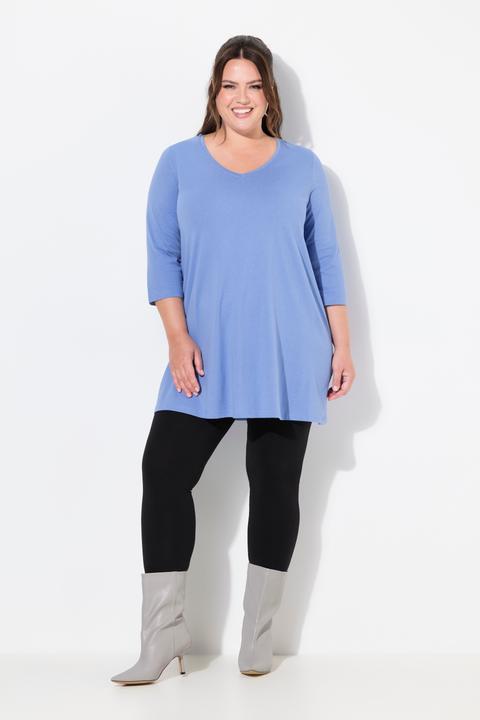 Produktbild Ulla Popken Longshirt, A-Linie, V-Ausschnitt, 3/4-Arm (60)