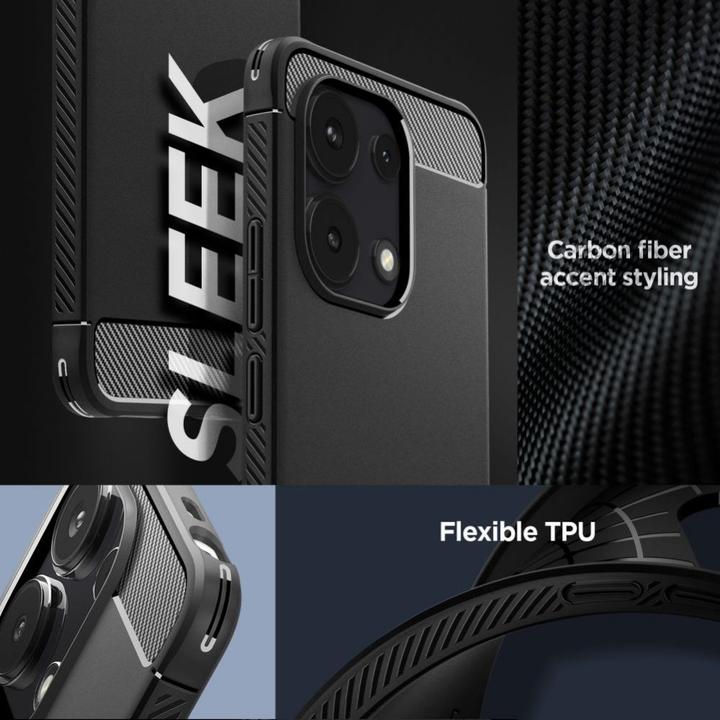 Immagine prodotto Spigen Custodia Rugged Armor per Xiaomi Redmi Note 13 4G / LTE - nero opaco (Xiaomi Redmi Note 13 4G)