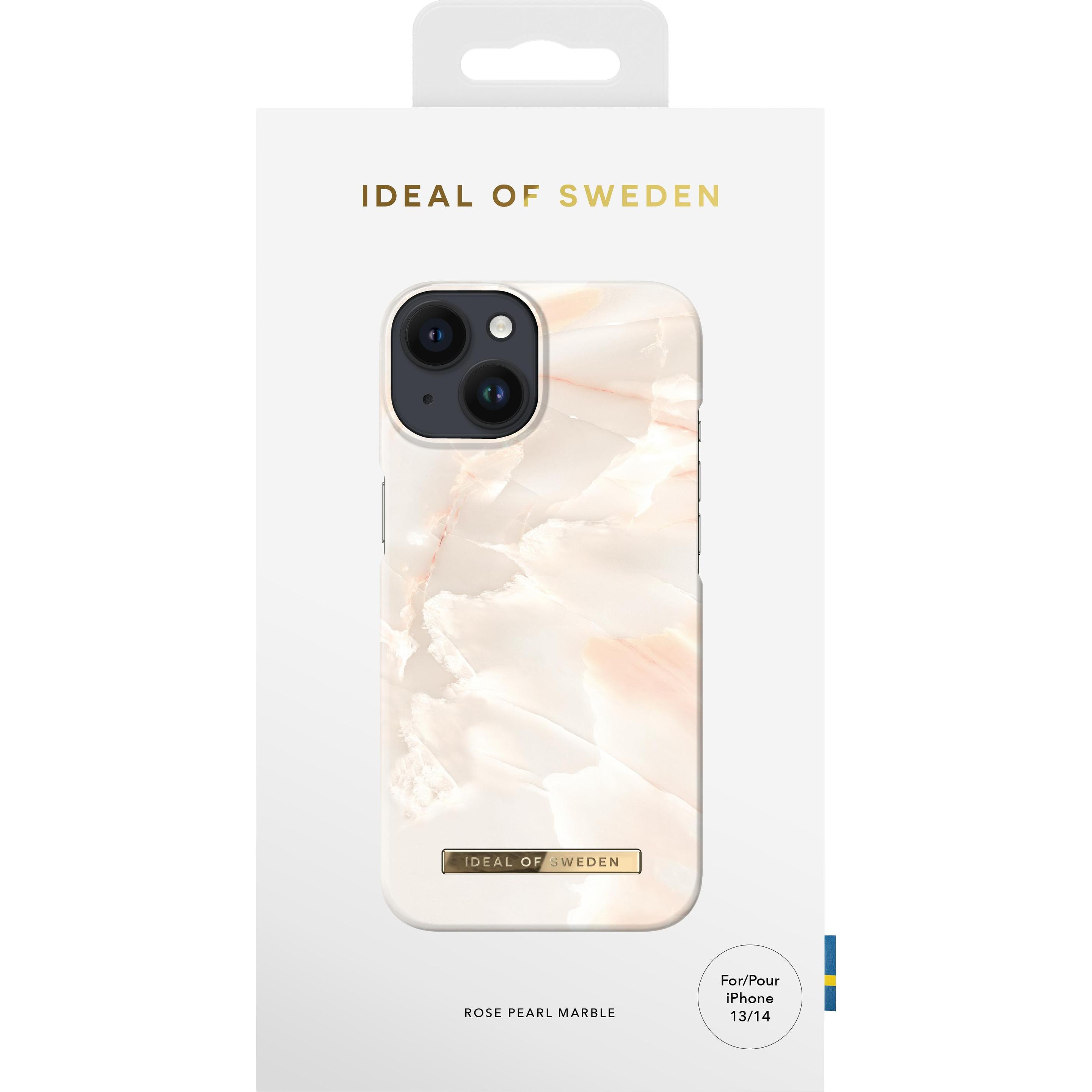 iDeal Of Sweden Designer-Cover Rose Pearl Marble (Apple iPhone 14, Apple iPhone 13), Smartphone Hülle, Rosa