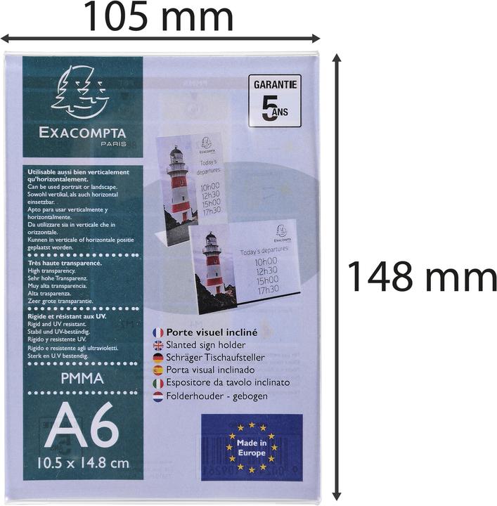 Image du produit Exacompta Porte-brochures de table (A6)