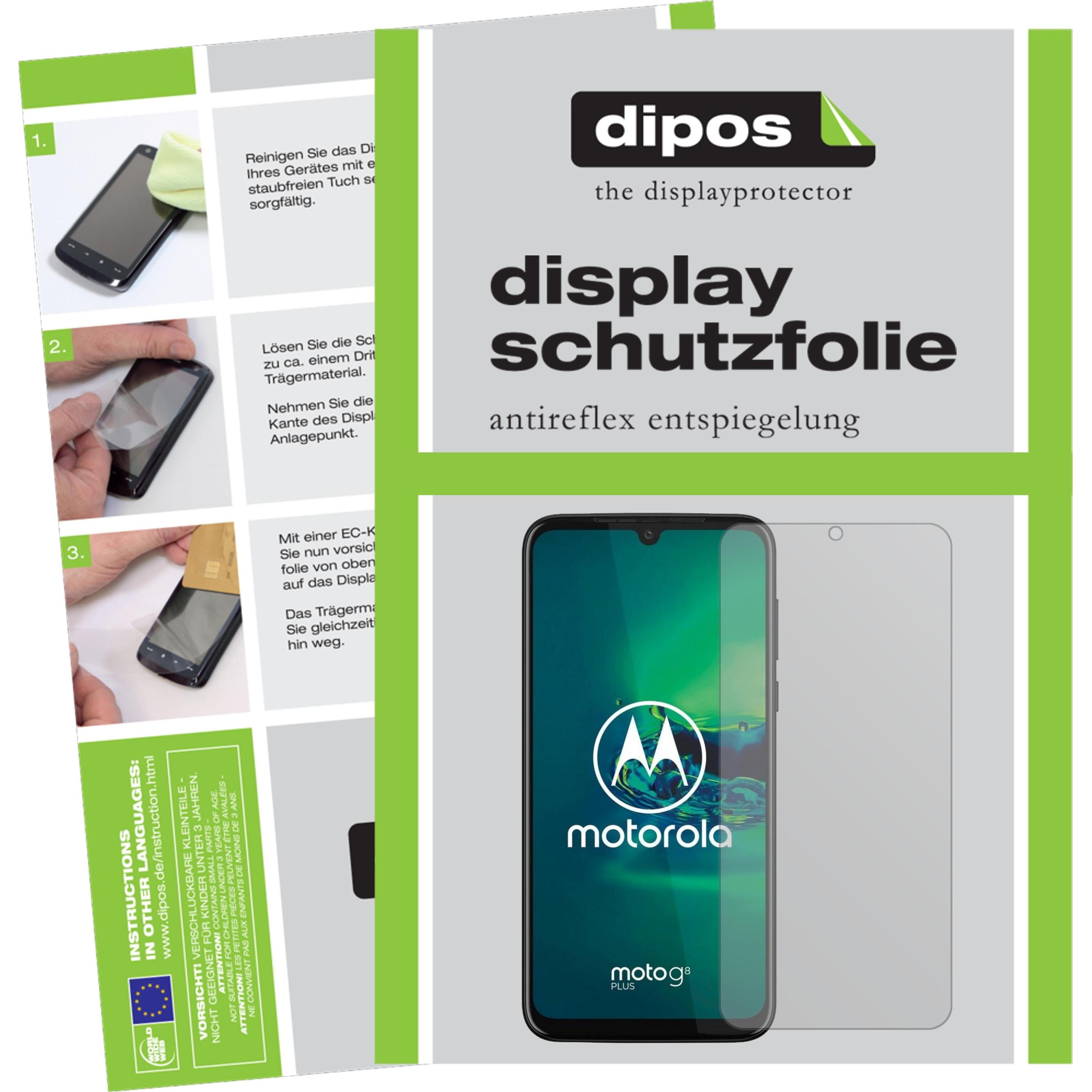 Dipos Displayschutzfolie Antireflex (5 Stück, Motorola Moto G8 Plus), Smartphone Schutzfolie, Transparent
