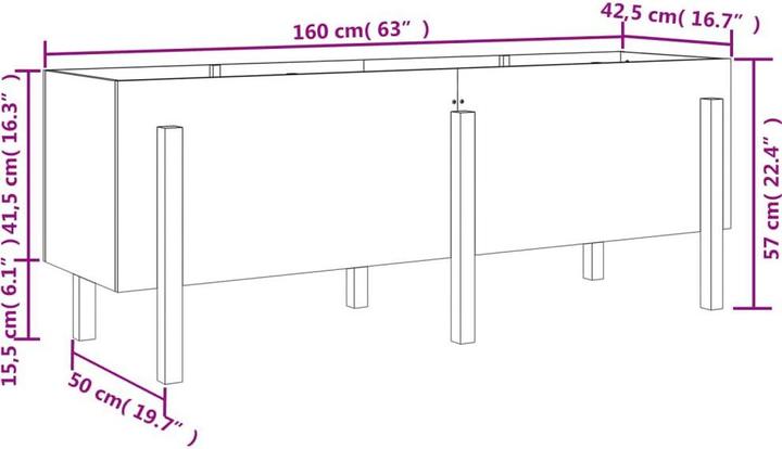 Produktbild vidaXL Hochbeet