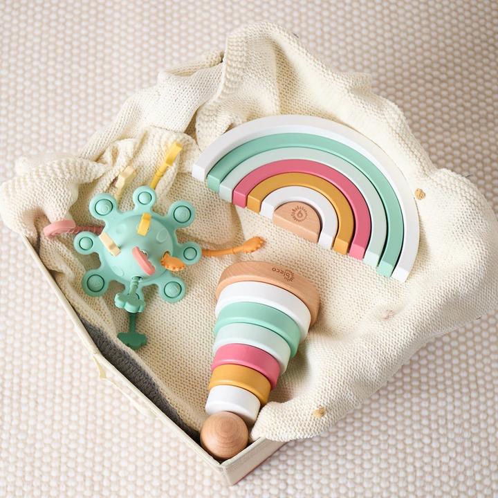 Actual product image Bieco Silicone activity toy eucalyptus