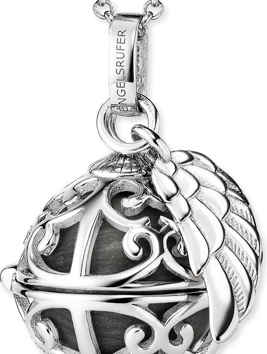 Produktbild Engelsrufer Halskette mit Flügel Perlmutt Grau Silber (925er Silber, Messing, 45 - 50 cm)