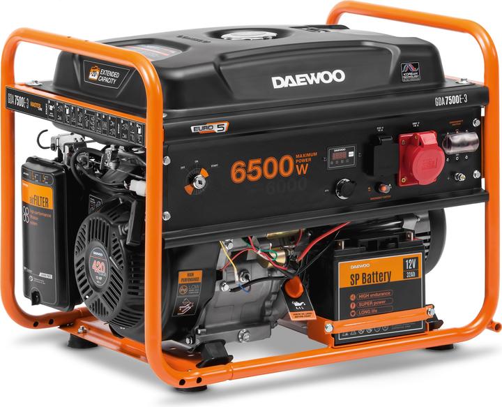 Daewoo Power Products Benzin Stromerzeuger (6000 W, 30 l)