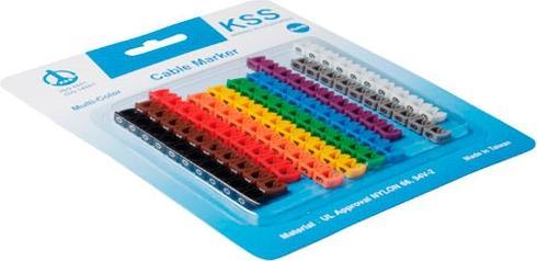 Cable Markers, colored. Description: Cable Markers Cable markers 0-9