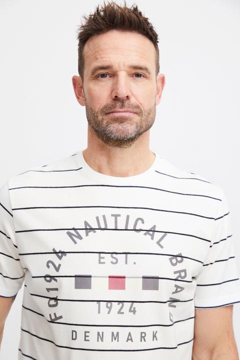 Actual product image FQ1924 FQTom SS stripe tee w logo print 21900644 (XXL)