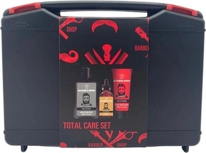 Produktbild Aurora Barber Shop Geschenkset Shampoo 250 ml + 100 ml nach Rasieren von Balsam + Bartöl 60 ml