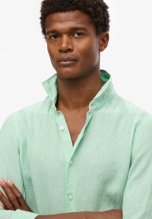 Produktbild Superdry Leinenhemd für den Urlaub mit langen Ärmeln (L)