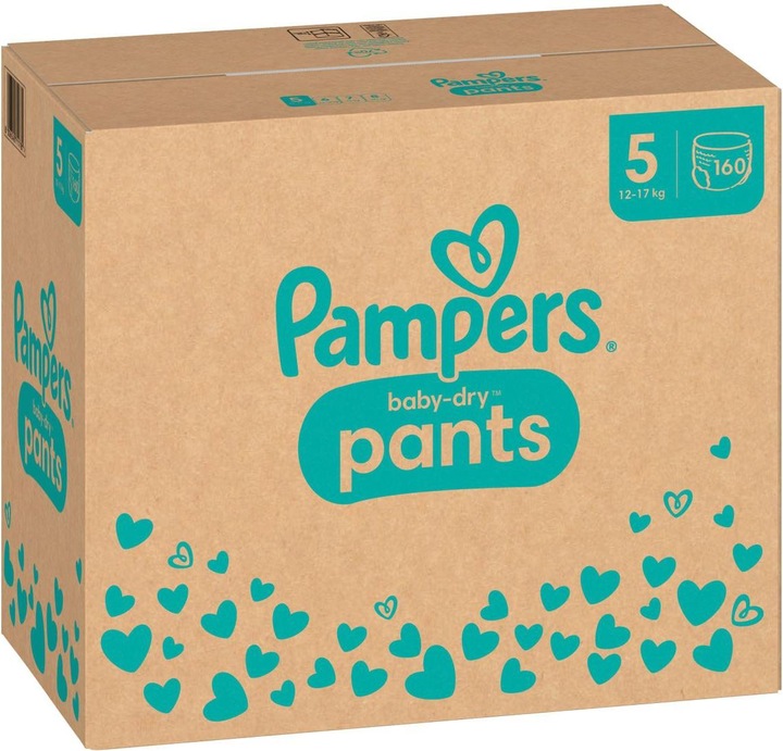 Produktbild Pampers Baby-Dry Pants (Gr. 5, Monatsbox, 160 Stück)