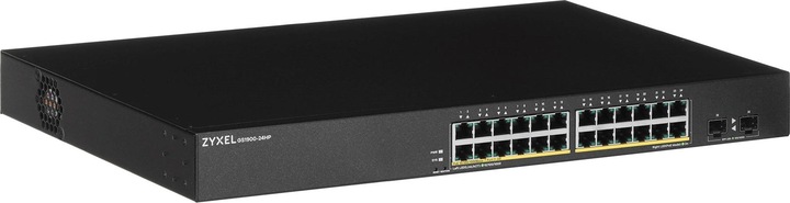Actual product image Zyxel Switch 24x GS1900-24V2oE+ Ports (26 Ports)